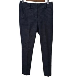 LOFT Marisa Skinny Ankle Pants – Size 4 | Navy w/ White Polka Dot